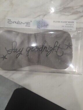 The Creme Shop "Say Goodnight" Plush Sleep Mask. New In Box
